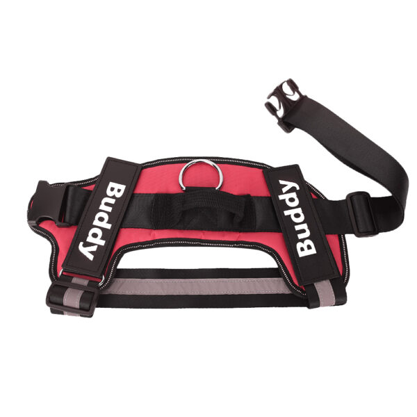 petcres-customized-pet-harness-red-top-view